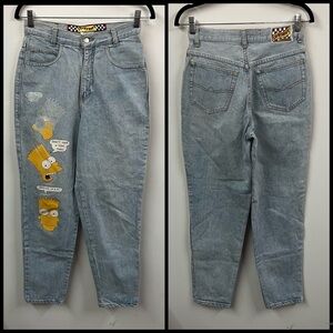 Vintage Stickshift Jou Jou Bart Simpson Jeans